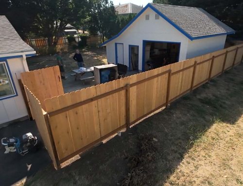New Fence, Gate, & Steps Built Construction Project